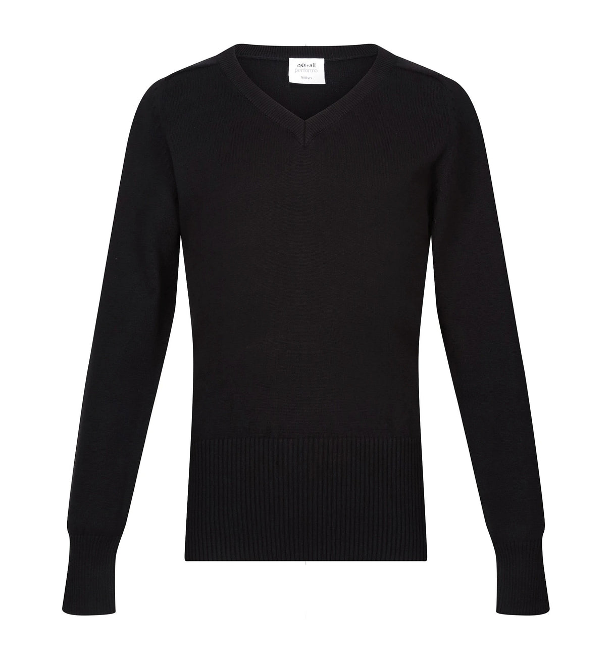 Girls Performa 100% Cotton V-Neck Pullover