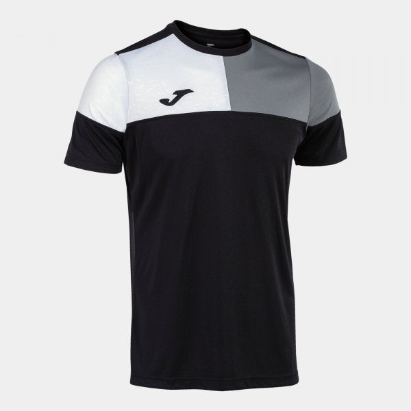 Joma Crew V Football Shirt - Black Grey