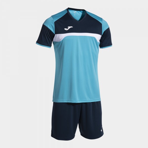 Joma Set Danubio III Football Kit - Turquoise Fluor Navy