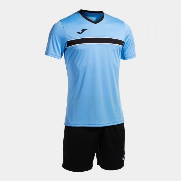 Joma Set Victory Football Kit - Medium Blue Black