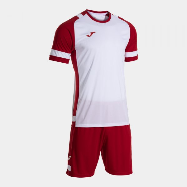 Joma Set Lider Football Kit - White Red