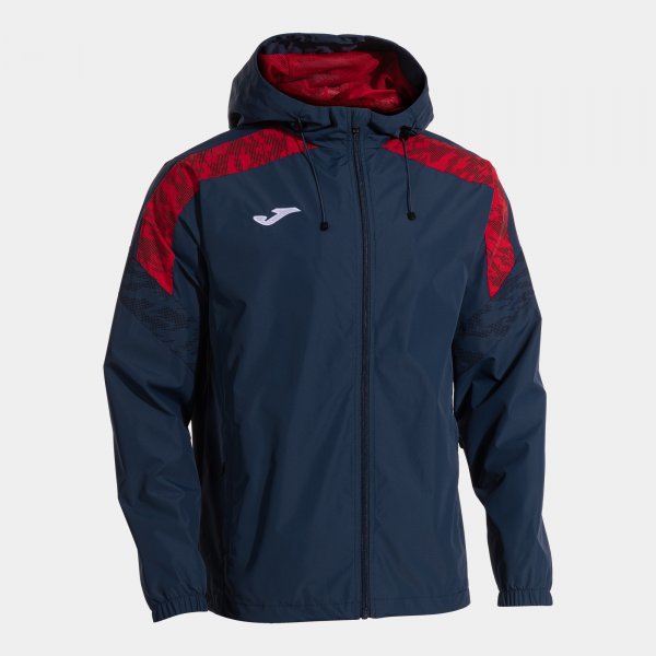 Joma Championship VIII Rain Jacket - Dark Navy Red