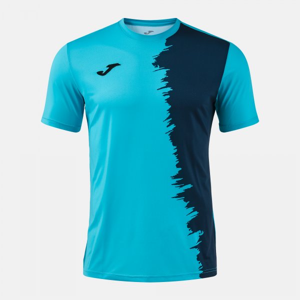 Joma Picasho City Football Shirt - Turquoise Fluorescent Dark Navy