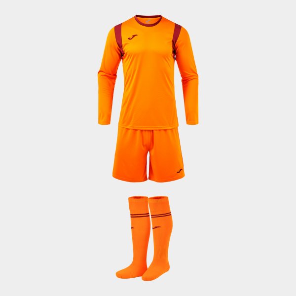 Joma Zamora XI Goalkeeper Kit - Fluorescent Orange Burgundy