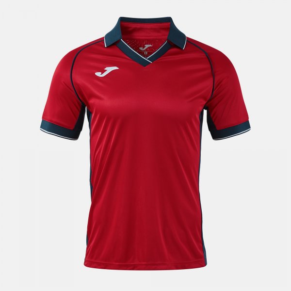 Joma Eco-Retro Football Shirt - Red Dark Navy