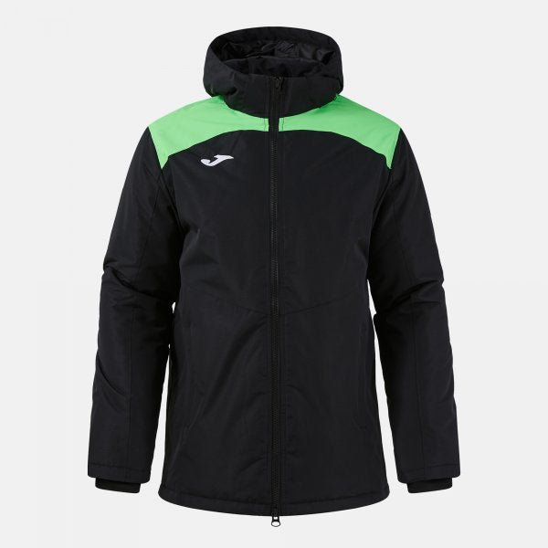 Joma Trivor II Padded Anorak - Black Fluorescent Green