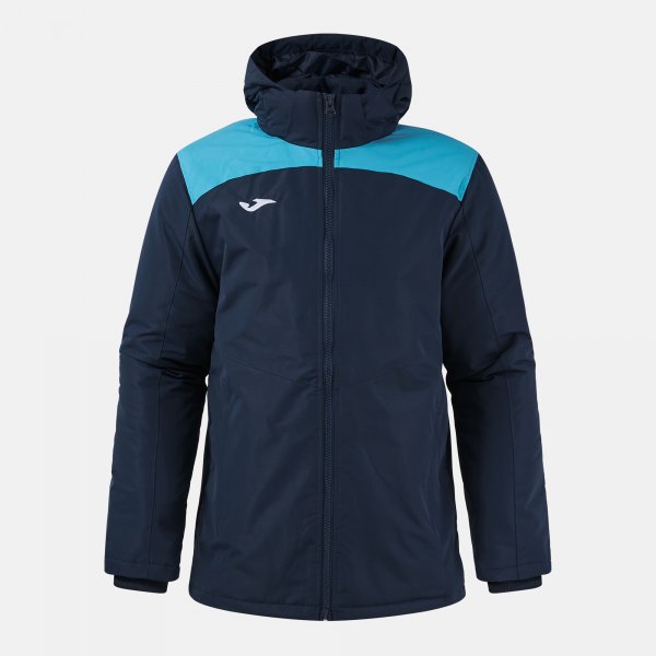 Joma Trivor II Padded Anorak - Dark Navy Fluorescent Turquoise