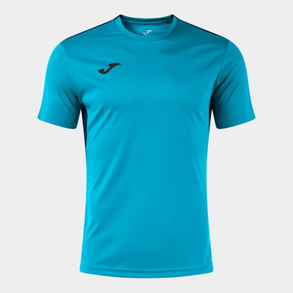 Joma Winner IV Football Shirt - Fluorescent Turquoise Dark Navy
