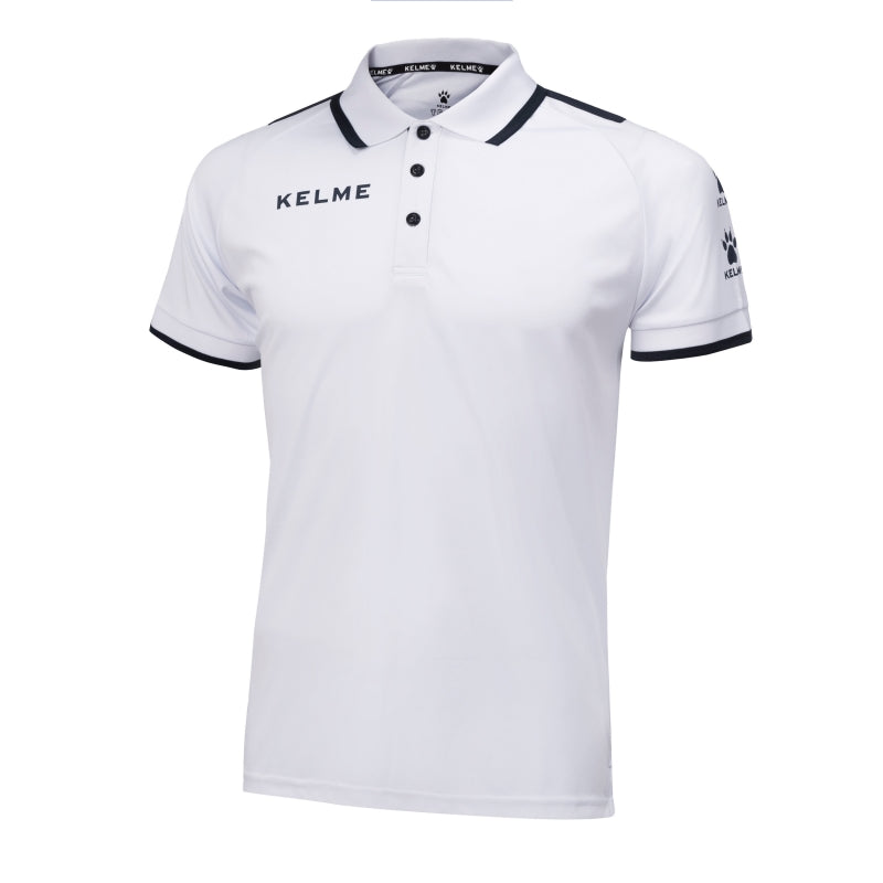 Kelme Lince S/S Polo - White / Navy