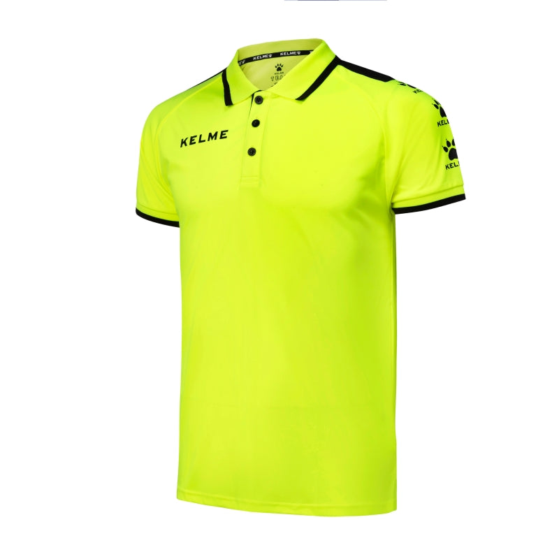 Kelme Lince S/S Polo - Lime / Black