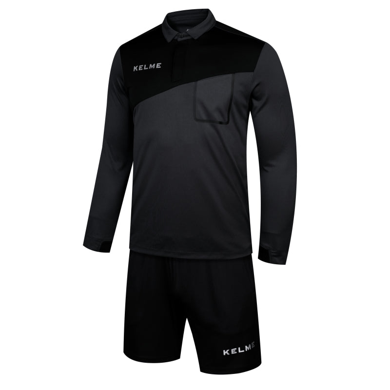 Kelme Referee L/S Set - Dark Grey / Black