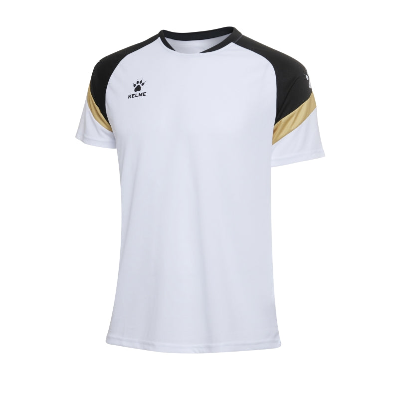 Kelme Triton S/S Football Jersey - White / Black