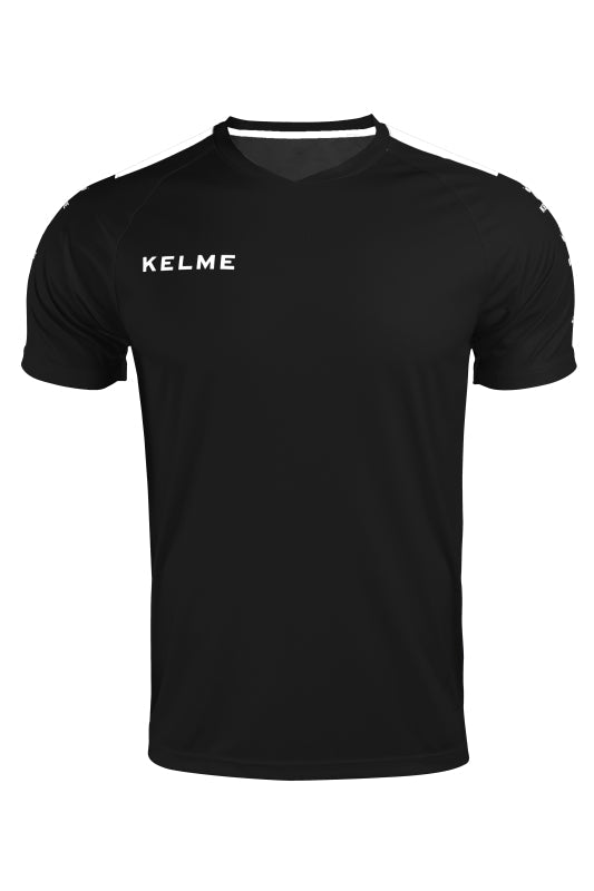 Kelme Lince S/S Football Jersey - Black / White