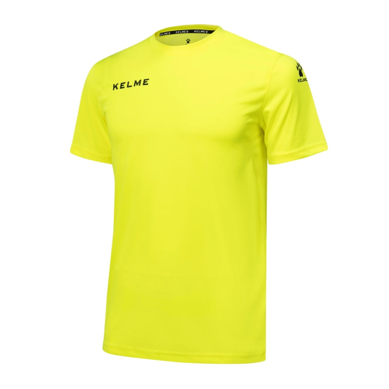 Kelme Campus S/S Football Jersey - Flour Yellow / Black