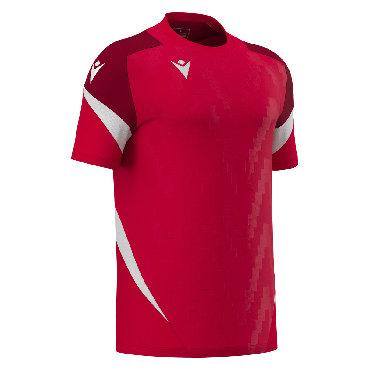 JNR Macron Totem Shirt SS - Red/White - KitRoom