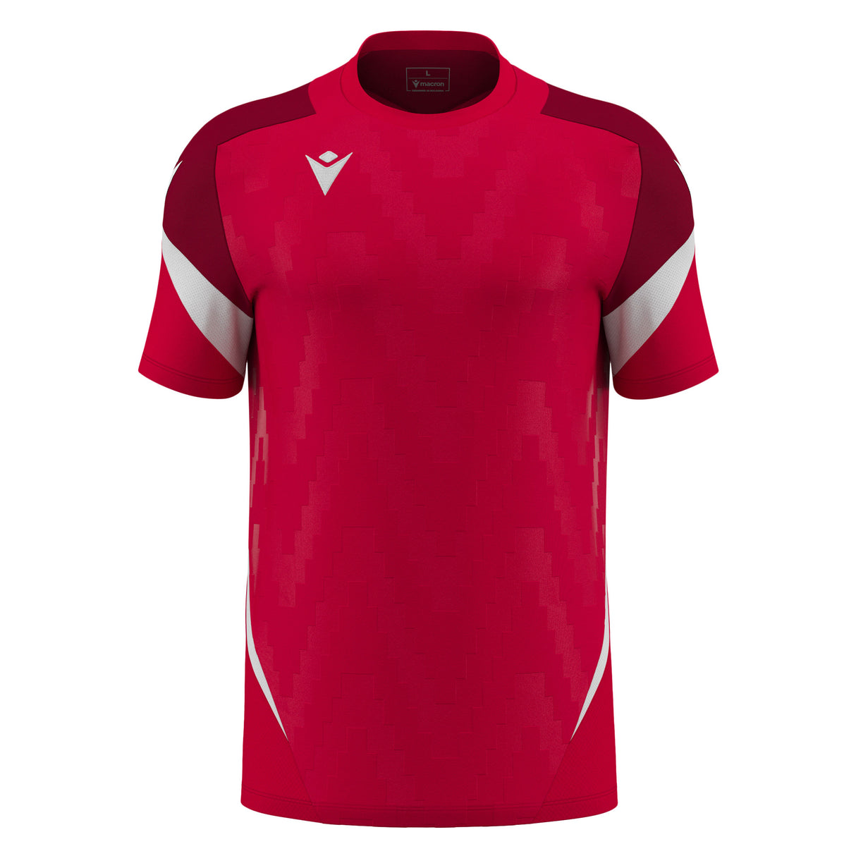 JNR Macron Totem Shirt SS - Red/White - KitRoom