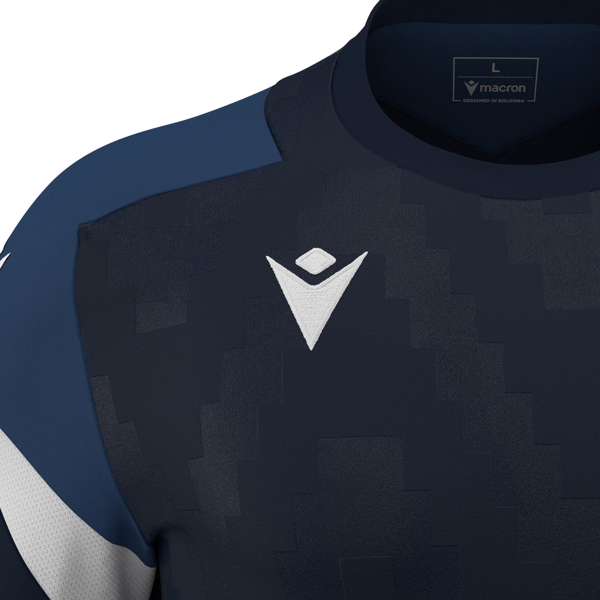 JNR Macron Totem Shirt SS - Navy/White - KitRoom