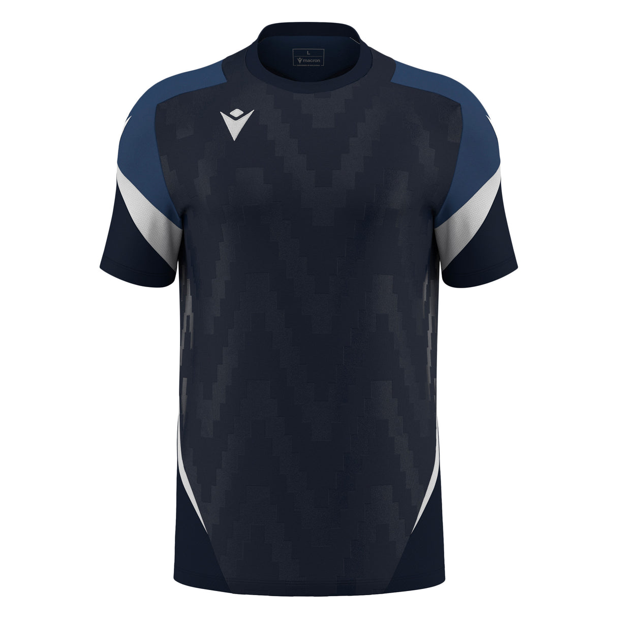 JNR Macron Totem Shirt SS - Navy/White - KitRoom