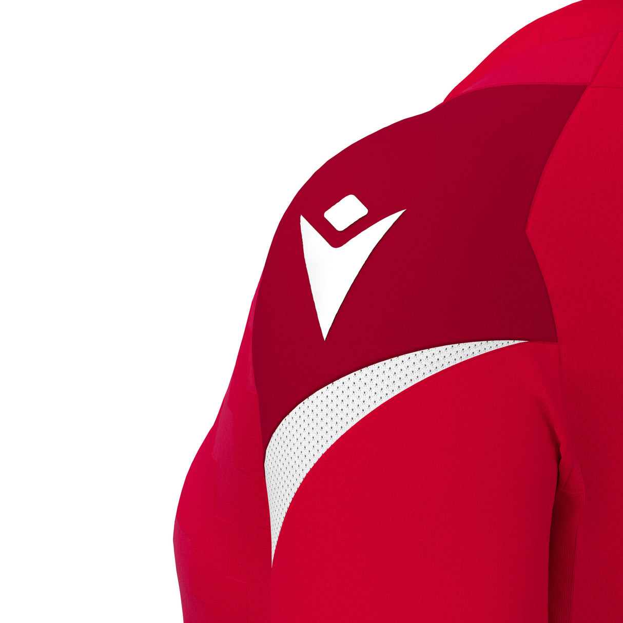 JNR Macron Naga WMN Shirt SS - Red/White - KitRoom
