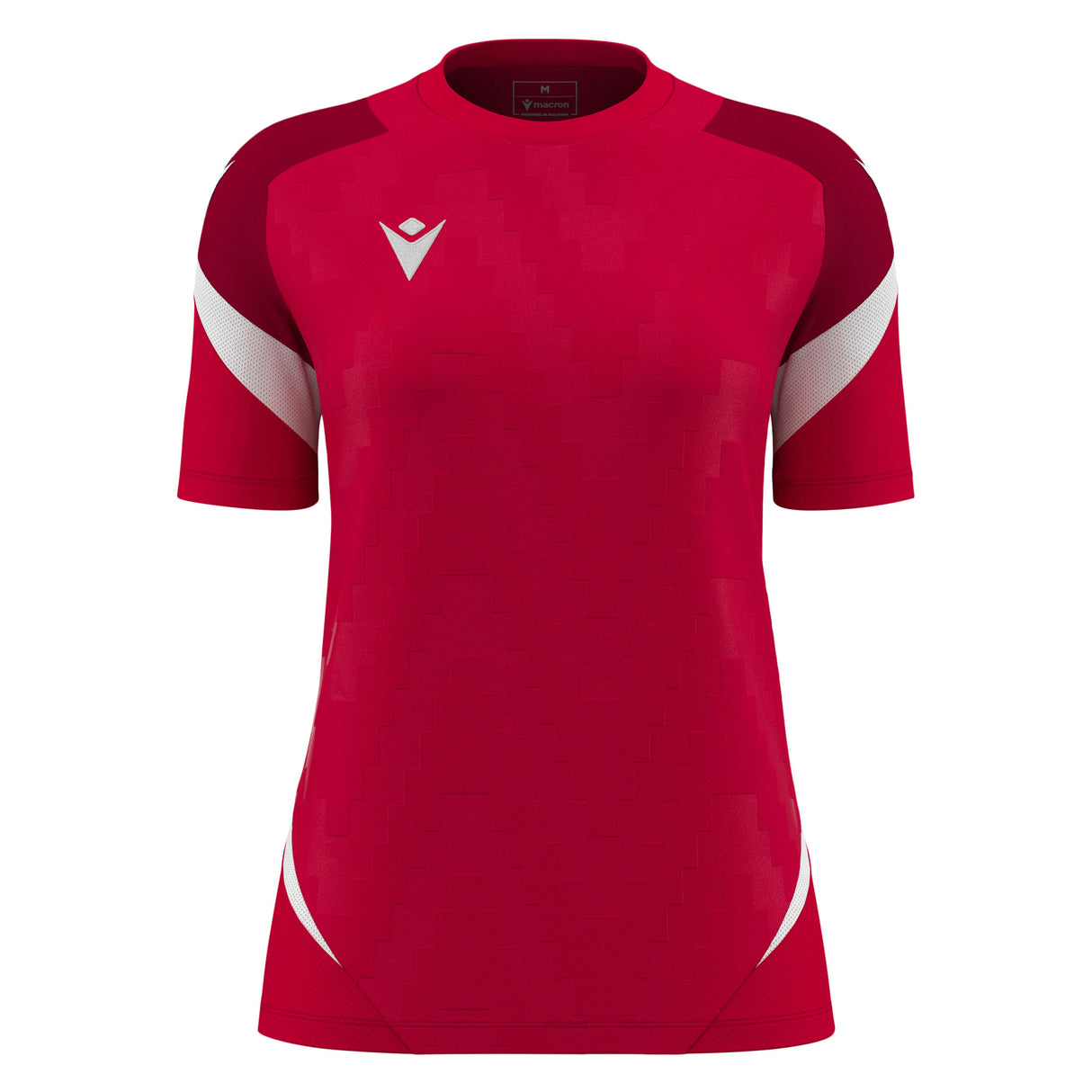 JNR Macron Naga WMN Shirt SS - Red/White - KitRoom