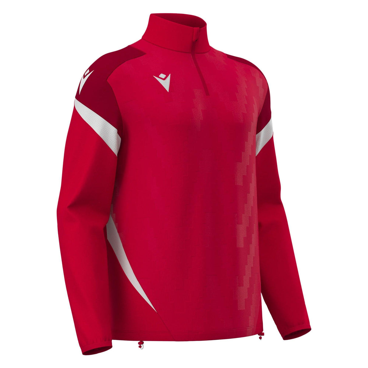JNR Macron Hollow 1/4 Zip Top - Red/White - KitRoom