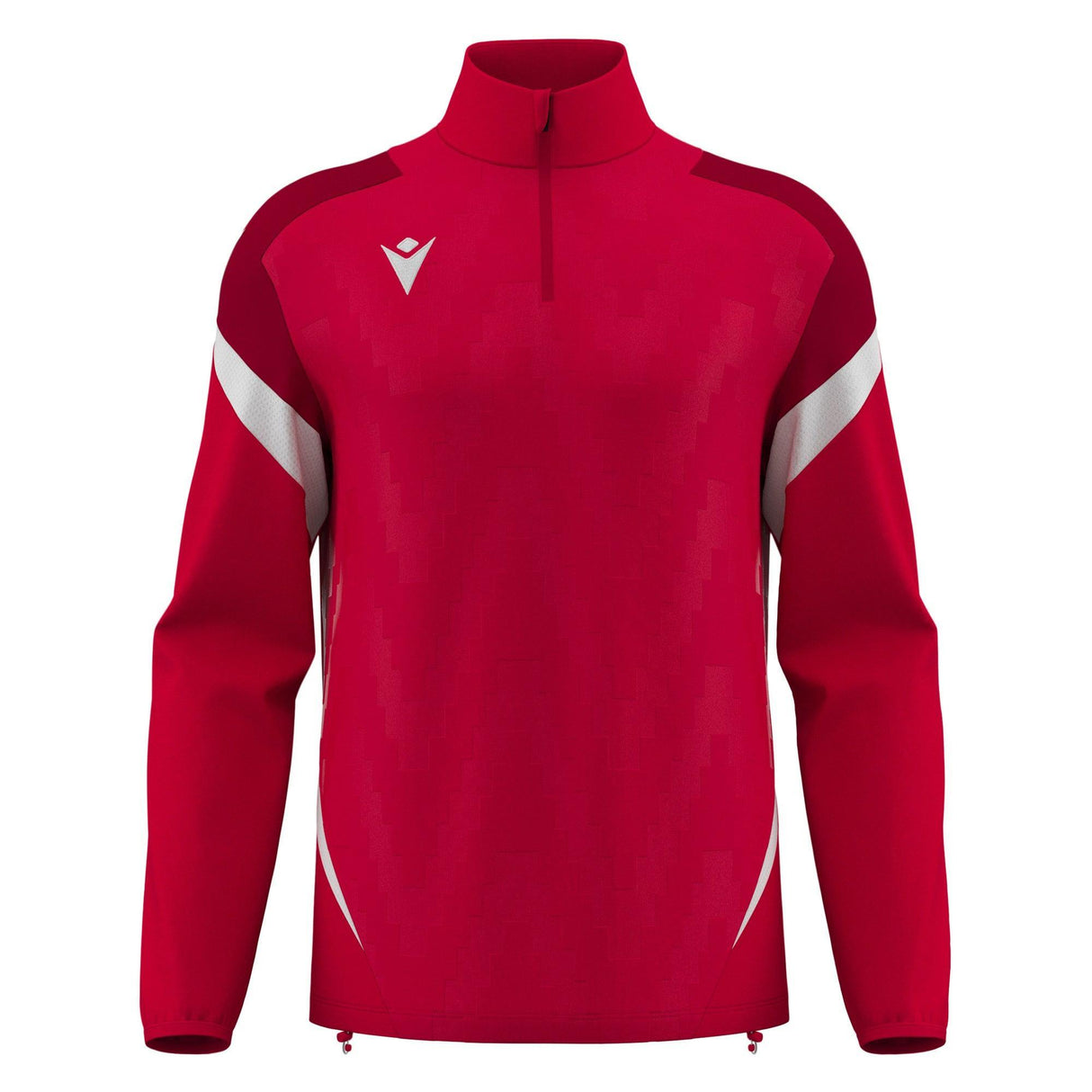 JNR Macron Hollow 1/4 Zip Top - Red/White - KitRoom