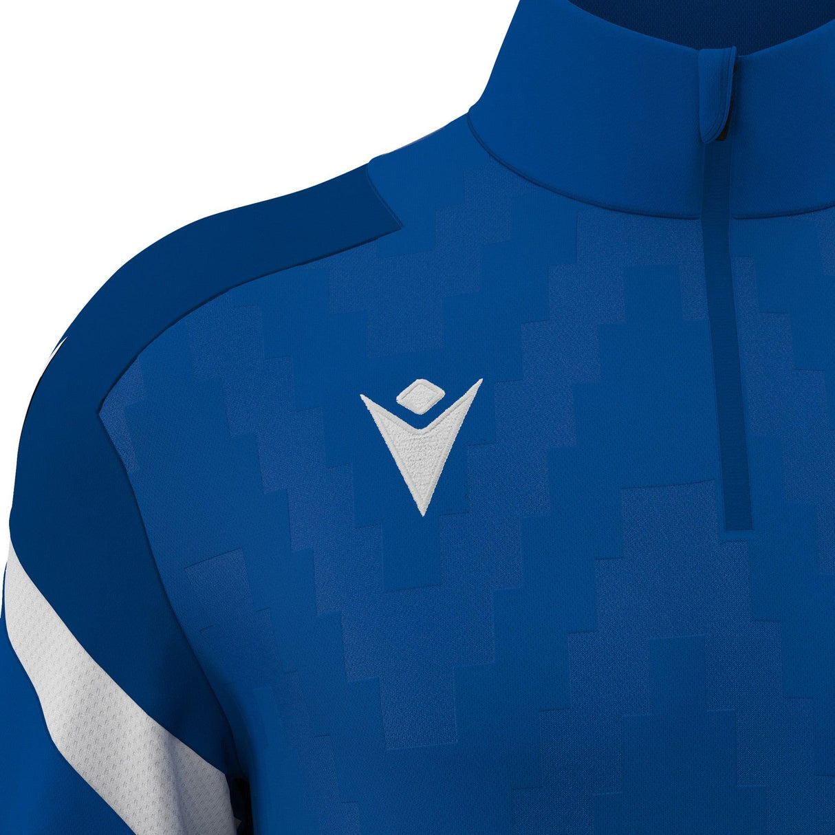 JNR Macron Hollow 1/4 Zip Top - Royal Blue/White - KitRoom