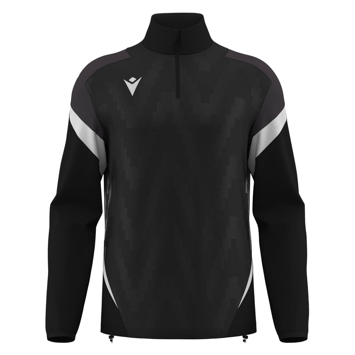 JNR Macron Hollow 1/4 Zip Top - Black/White - KitRoom