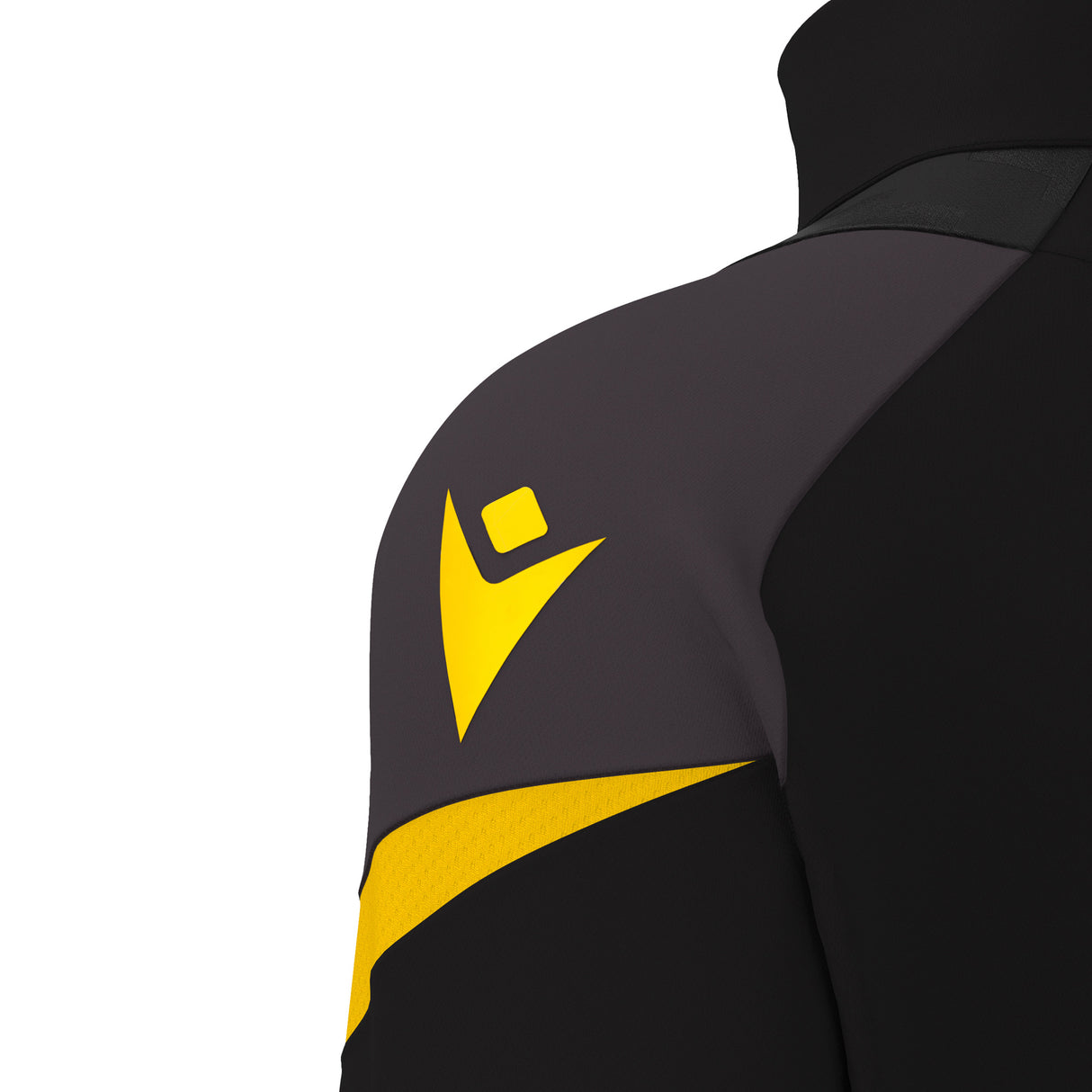 JNR Macron Hollow 1/4 Zip Top - Black/Yellow - KitRoom