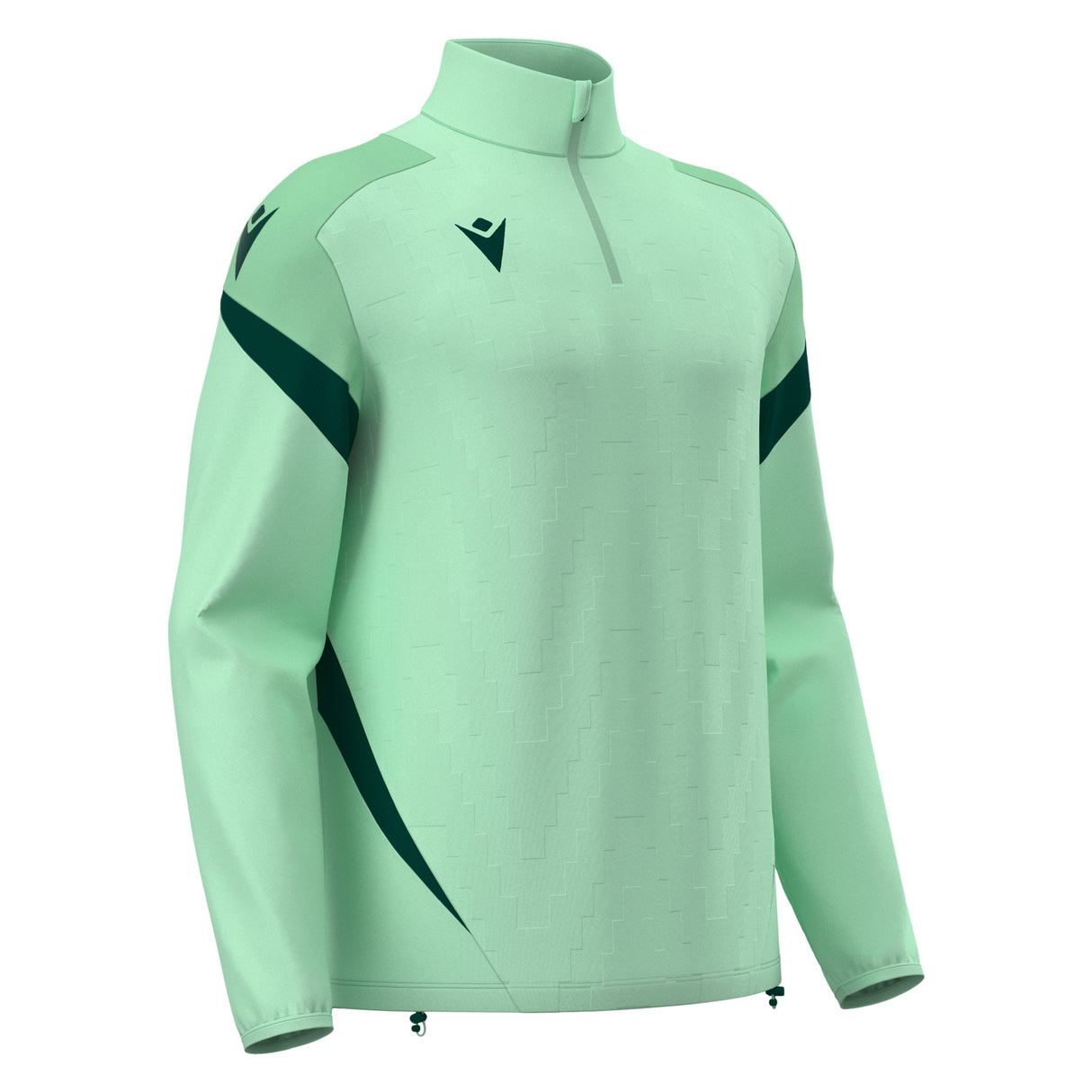 JNR Macron Hollow 1/4 Zip Top - Mint/Bottle Green - KitRoom