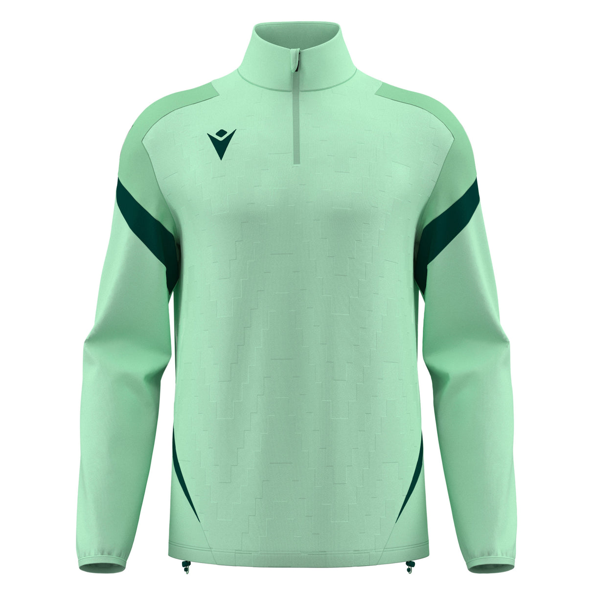 JNR Macron Hollow 1/4 Zip Top - Mint/Bottle Green - KitRoom
