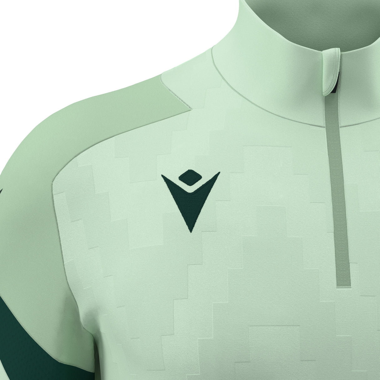 JNR Macron Starfall 1/4 Zip Top - Mint/Bottle Green - KitRoom