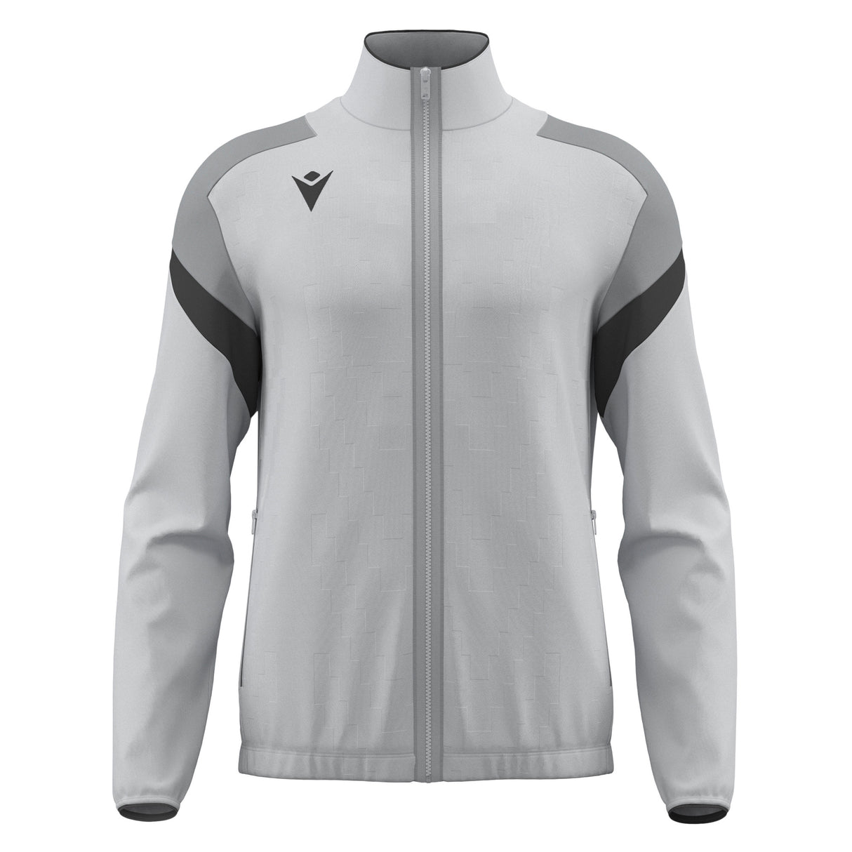 JNR Macron Odin Full Zip Top - Stone Grey/Anthracite - KitRoom