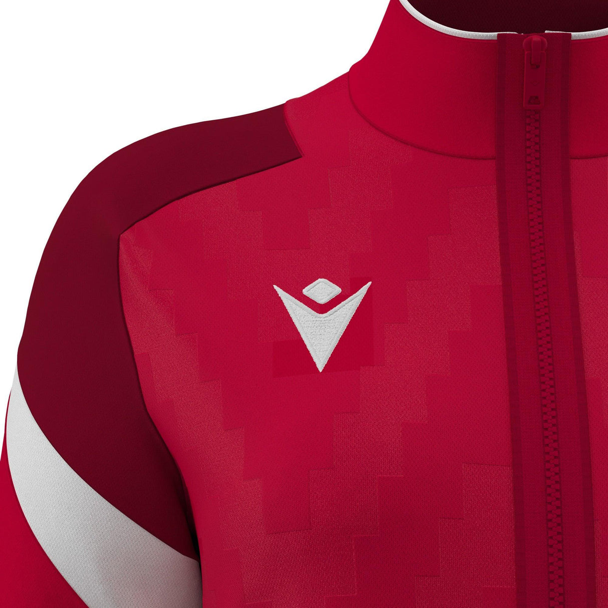 JNR Macron Athena WMN Full Zip Top - Red/White - KitRoom