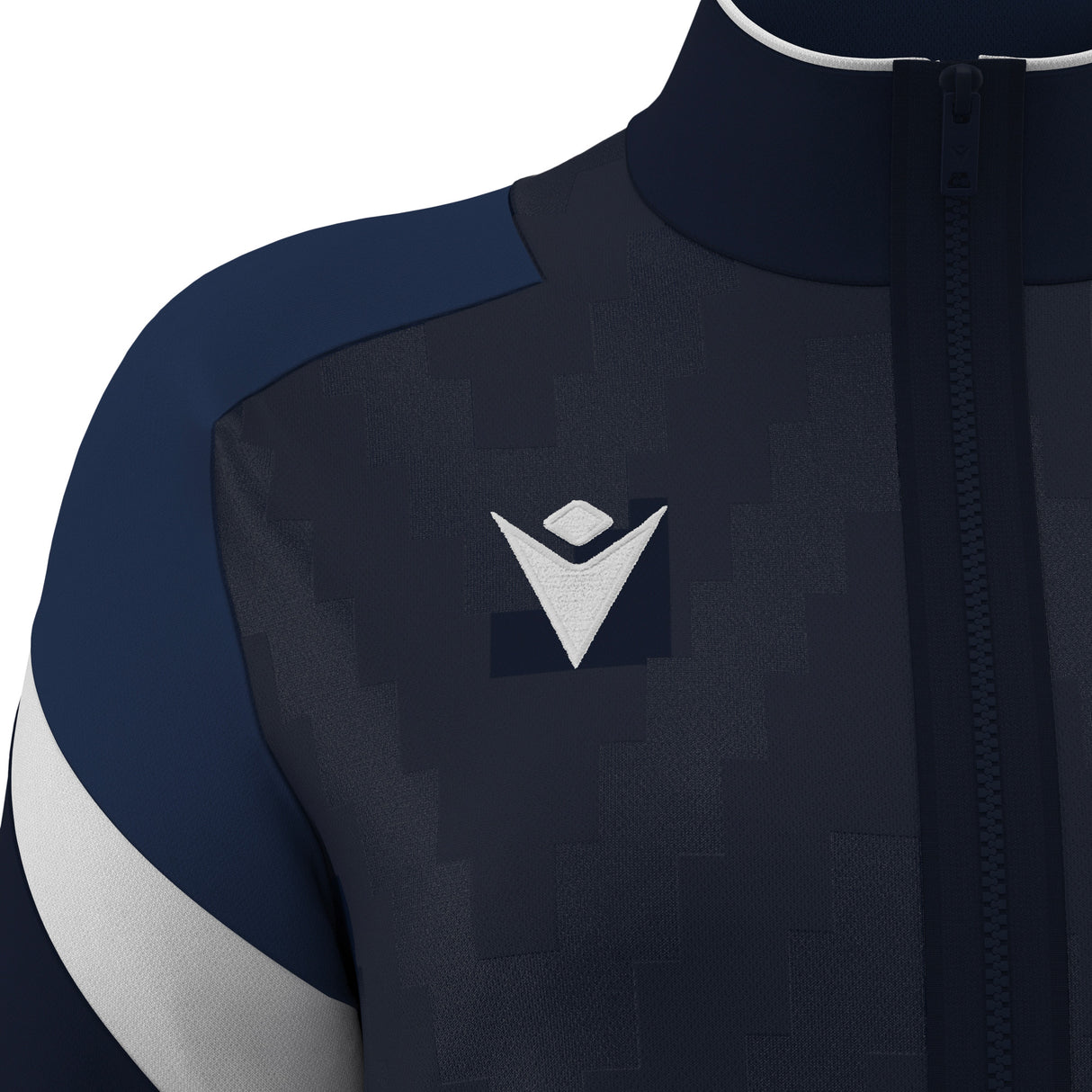 JNR Macron Athena WMN Full Zip Top - Navy/White - KitRoom