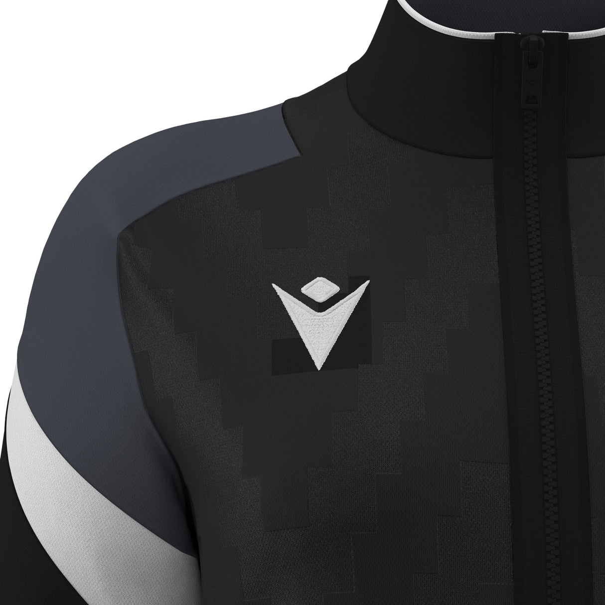 JNR Macron Athena WMN Full Zip Top - Black/White - KitRoom