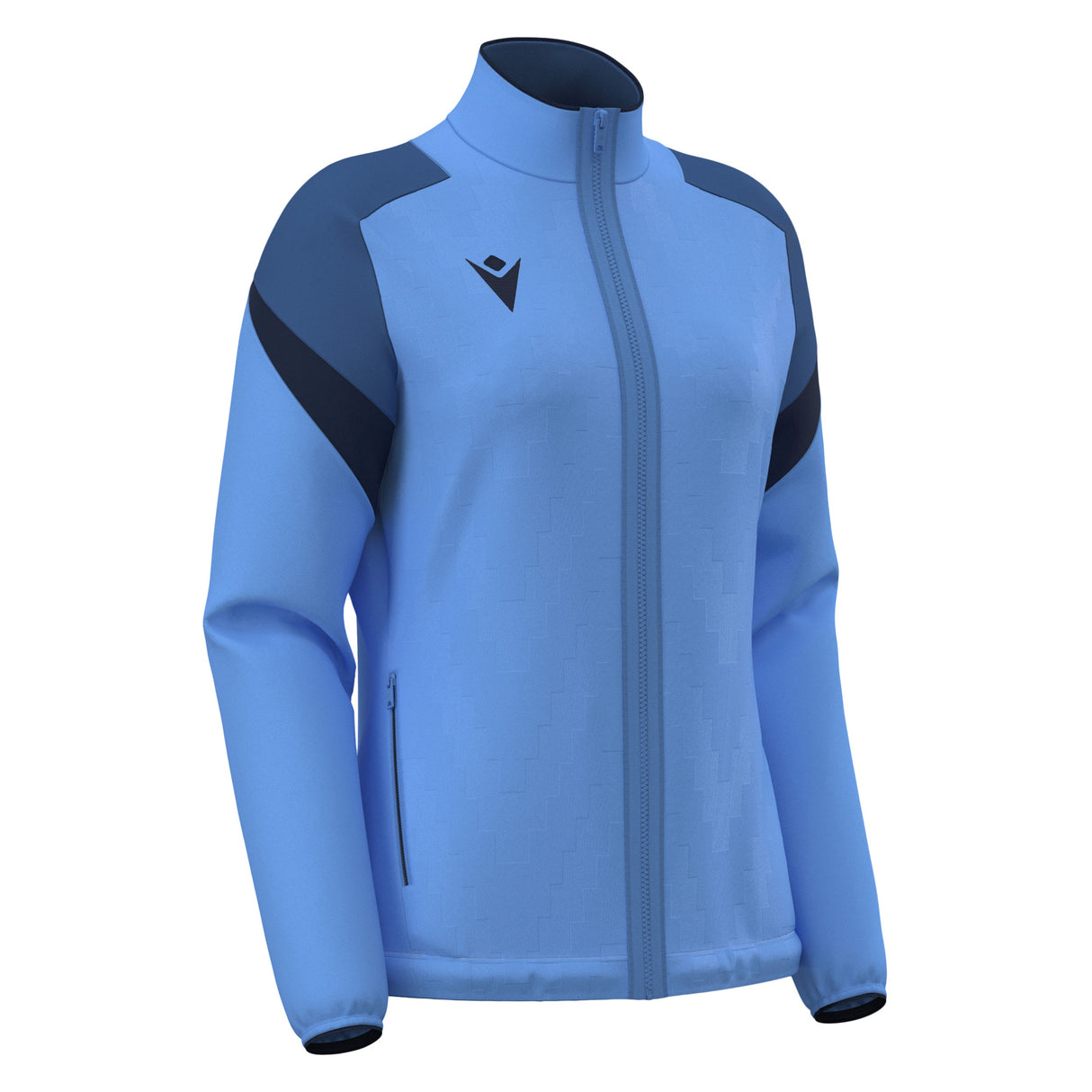 JNR Macron Athena WMN Full Zip Top - Ice Sky/Navy - KitRoom