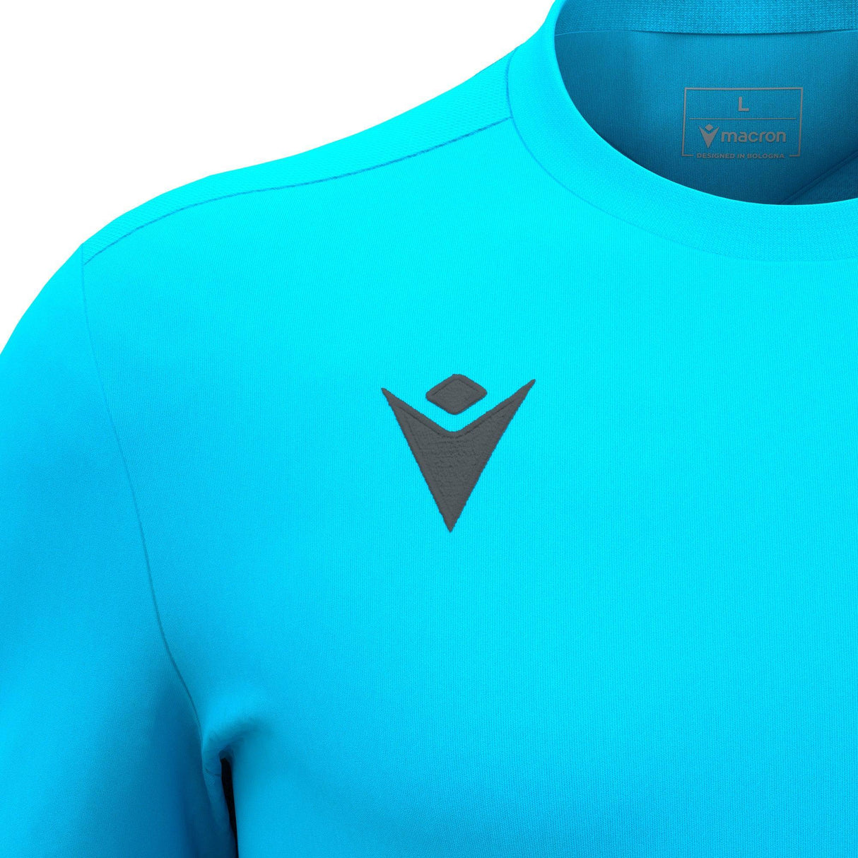 JNR Macron Void Shirt SS - Neon Sky - KitRoom
