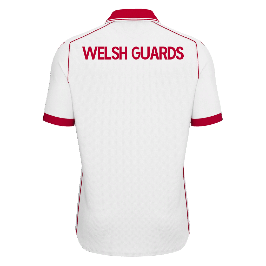 Welsh Guards SNR Macron Warden Eco Match Shirt White/Red