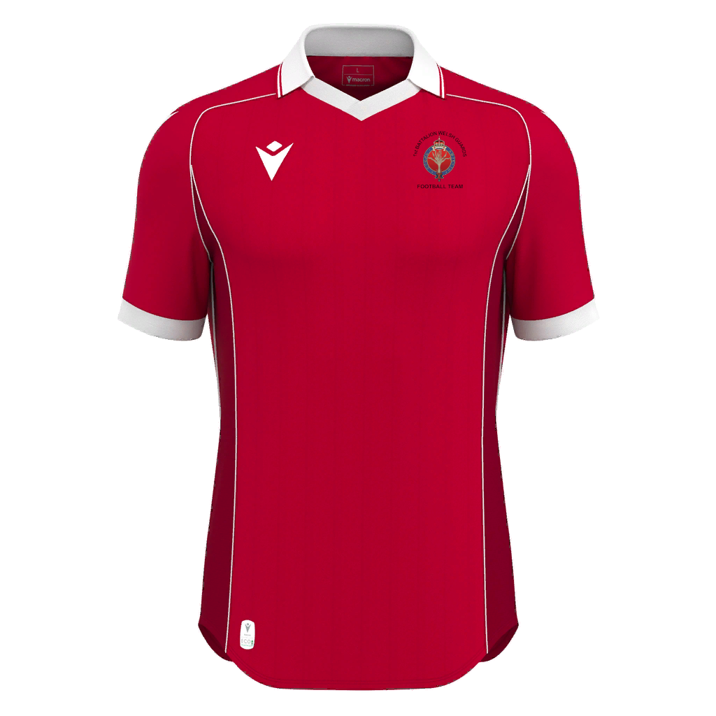Welsh Guards Macron Warden Eco Match Shirt Red/White SNR