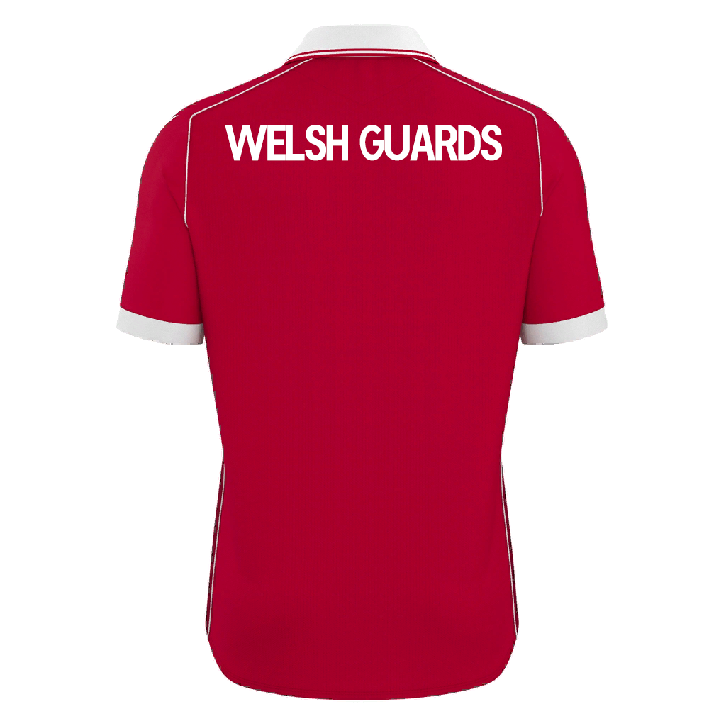 Welsh Guards SNR Macron Warden Eco Match Shirt Red/White