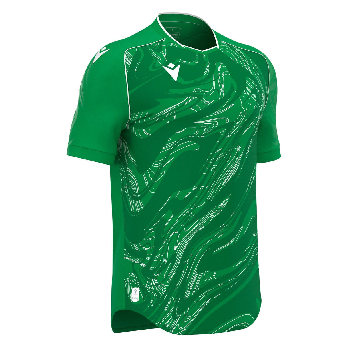 JNR Macron Arcane ECO Shirt SS - Green/White - KitRoom