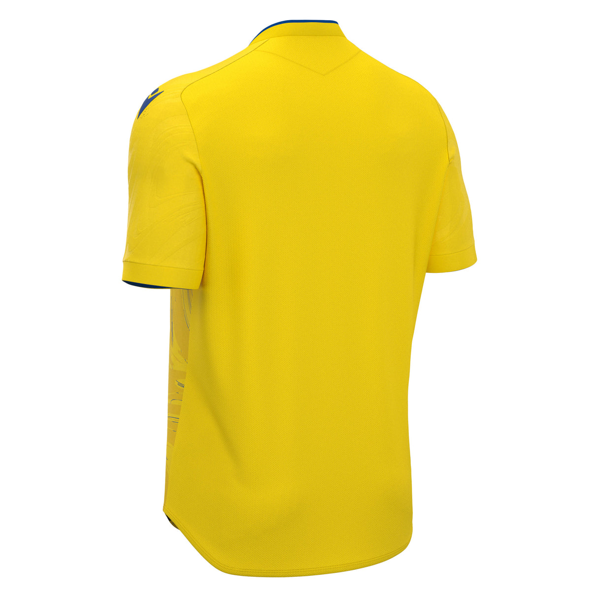 JNR Macron Arcane ECO Shirt SS - Yellow/Royal Blue - KitRoom
