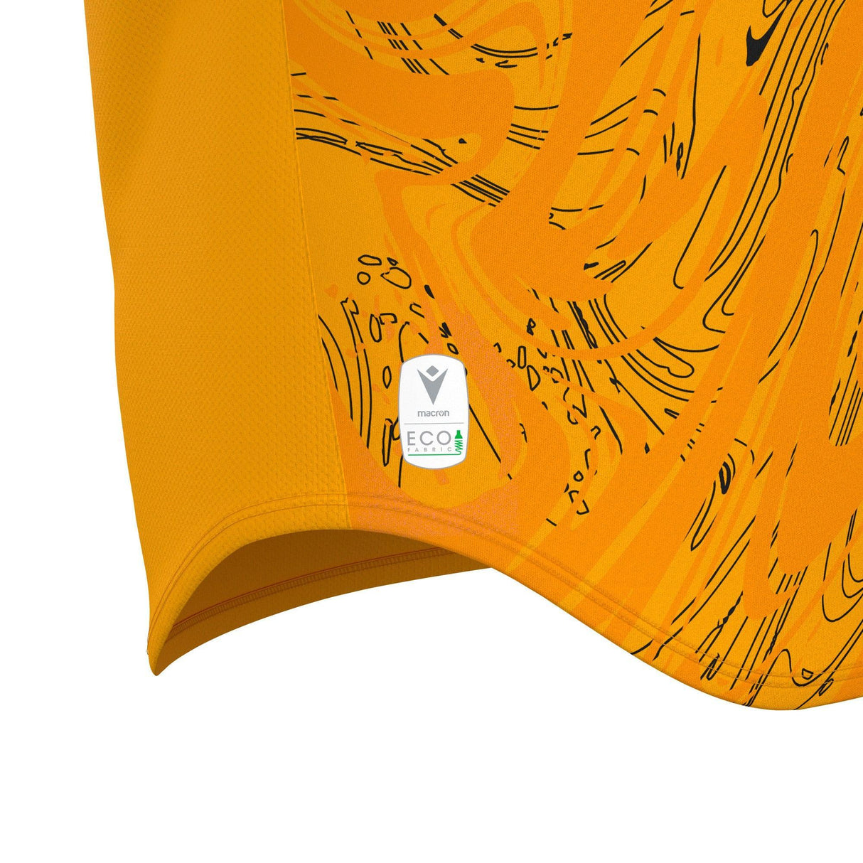 JNR Macron Arcane ECO Shirt SS - Amber/Black - KitRoom