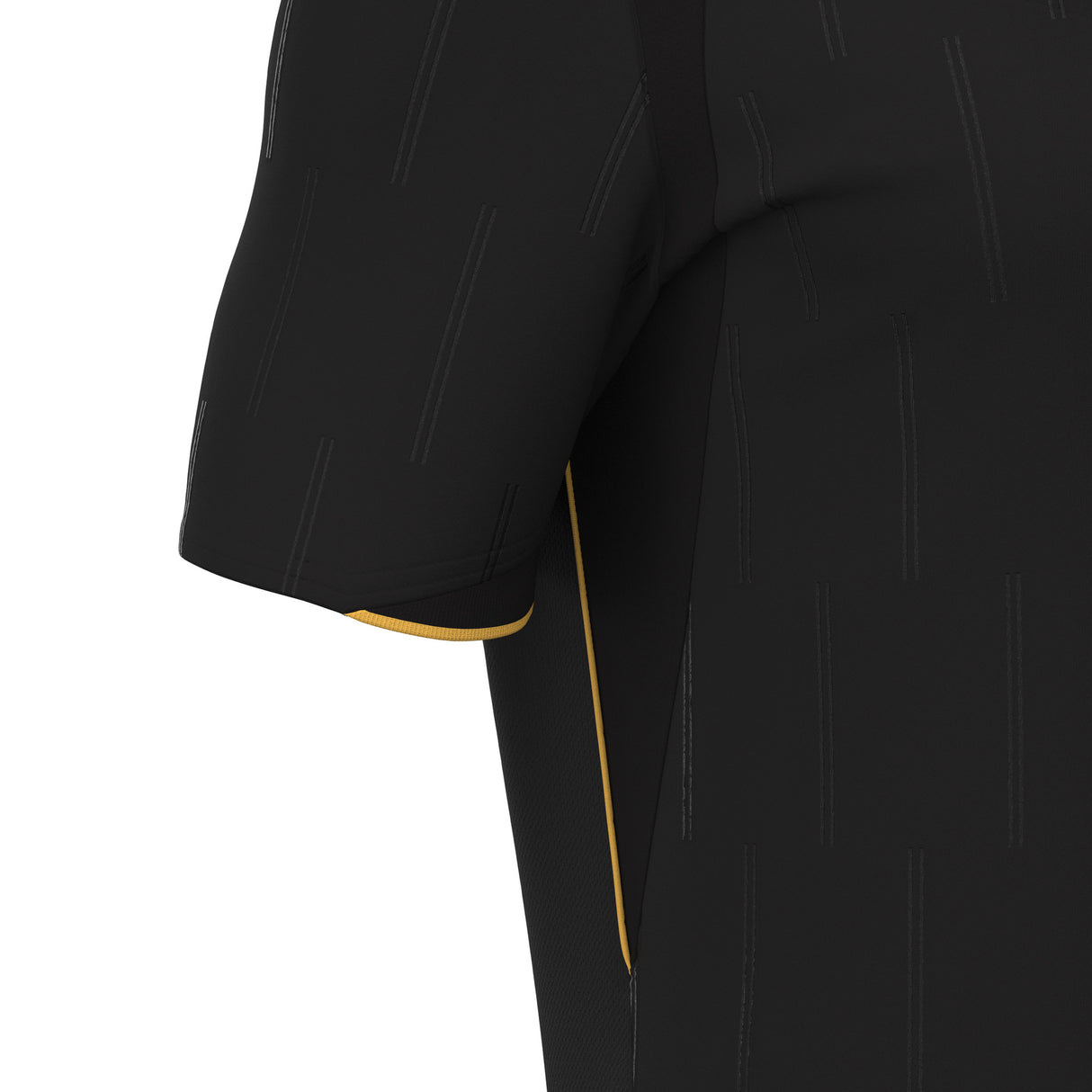 JNR Macron Mendez ECO Referee Shirt SS - Black/Gold - KitRoom