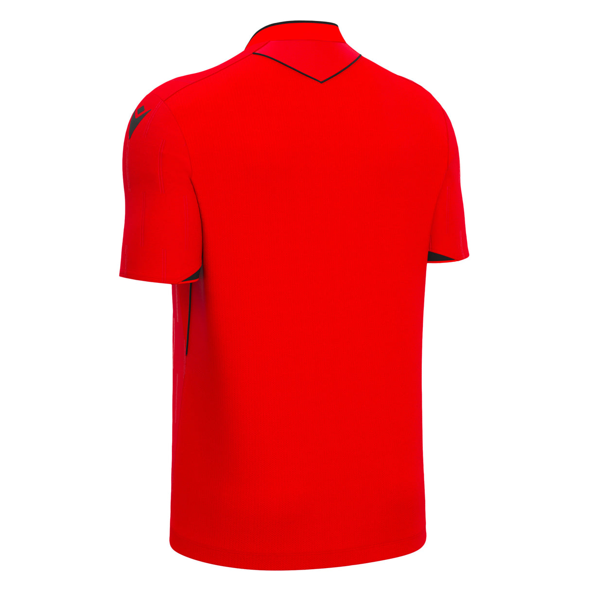JNR Macron Mendez ECO Referee Shirt SS - Brick Red/Black - KitRoom