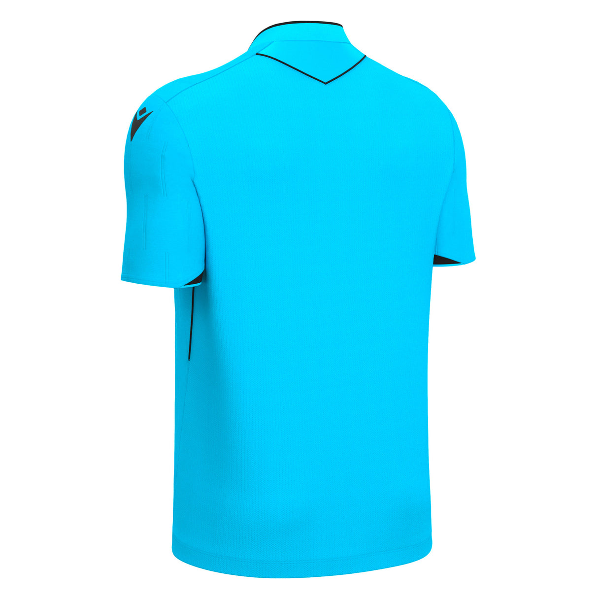 JNR Macron Mendez ECO Referee Shirt SS - Neon Sky/Black - KitRoom