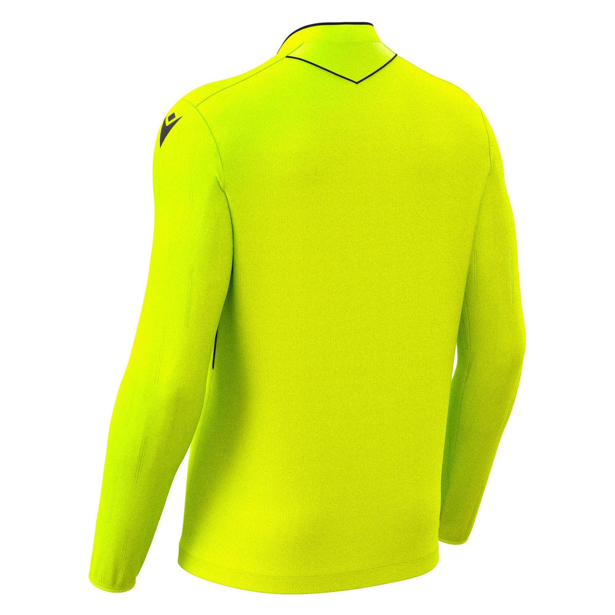 JNR Macron Mendez ECO Referee Shirt LS - Neon Yellow/Black - KitRoom