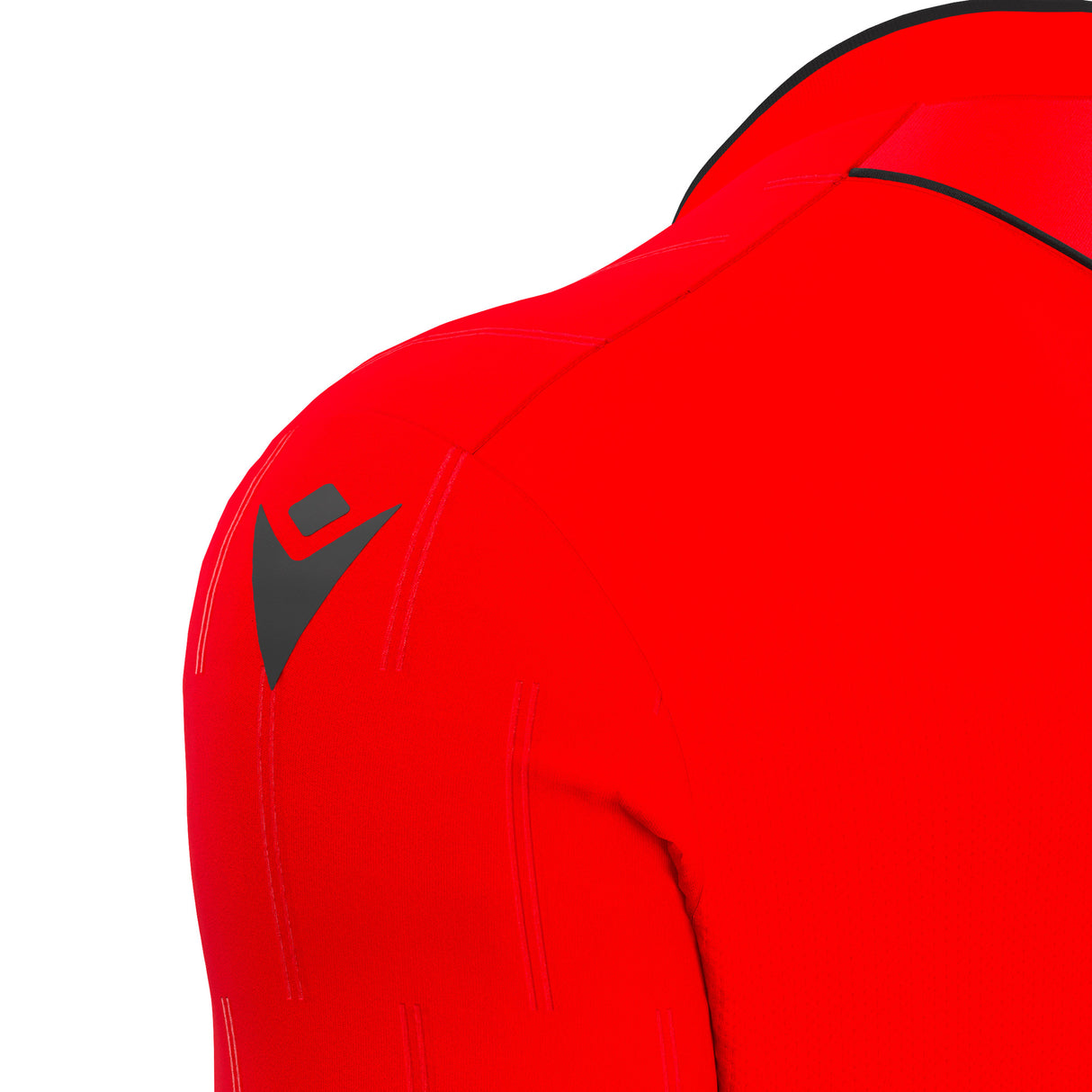 JNR Macron Mendez ECO Referee Shirt LS - Brick Red/Black - KitRoom
