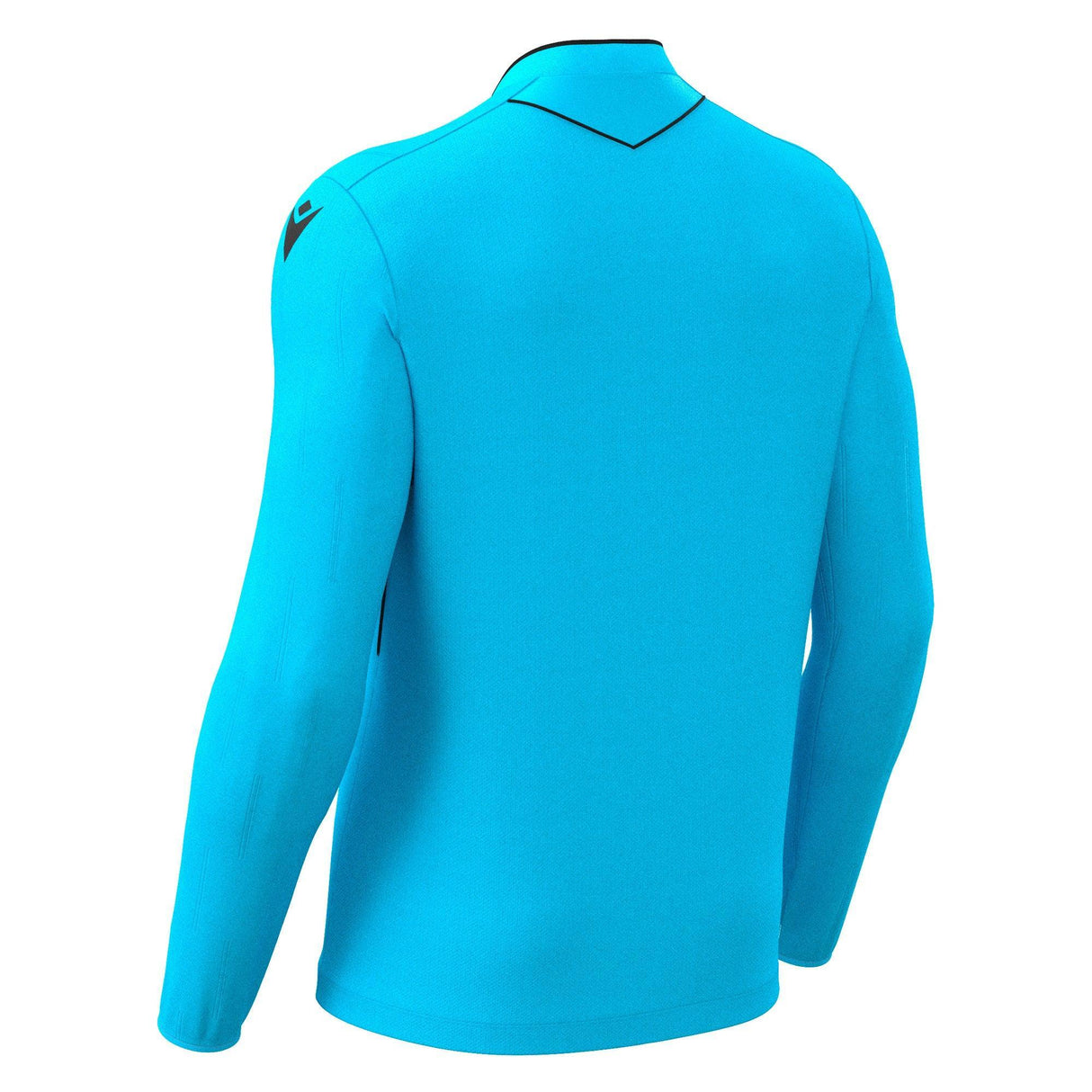 JNR Macron Mendez ECO Referee Shirt LS - Neon Sky/Black - KitRoom